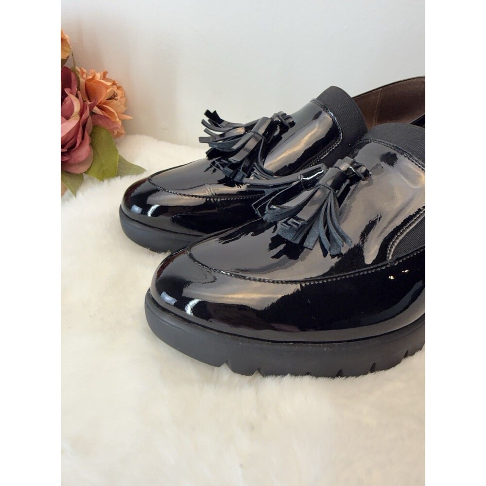 Wondersfly Patent Leather Tassel Platform Wedge Memory Gel Loafers EU 42 US 11 - Picture 12 of 16